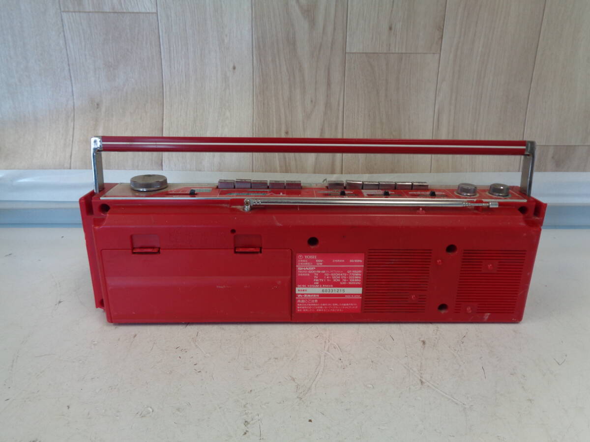 C4014　シャープ SHARP ラジカセ QT-Y5U(R)　③サイズ_画像6