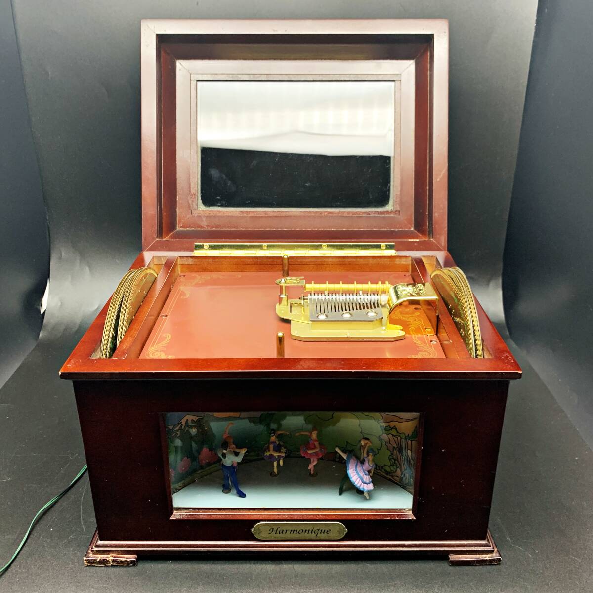 [ анимация есть ценный ] Mr. Рождество диск музыкальная шкатулка 15 листов Mr Christmas Harmonique Nutcracker... десятая часть кукла Dance Vintage 