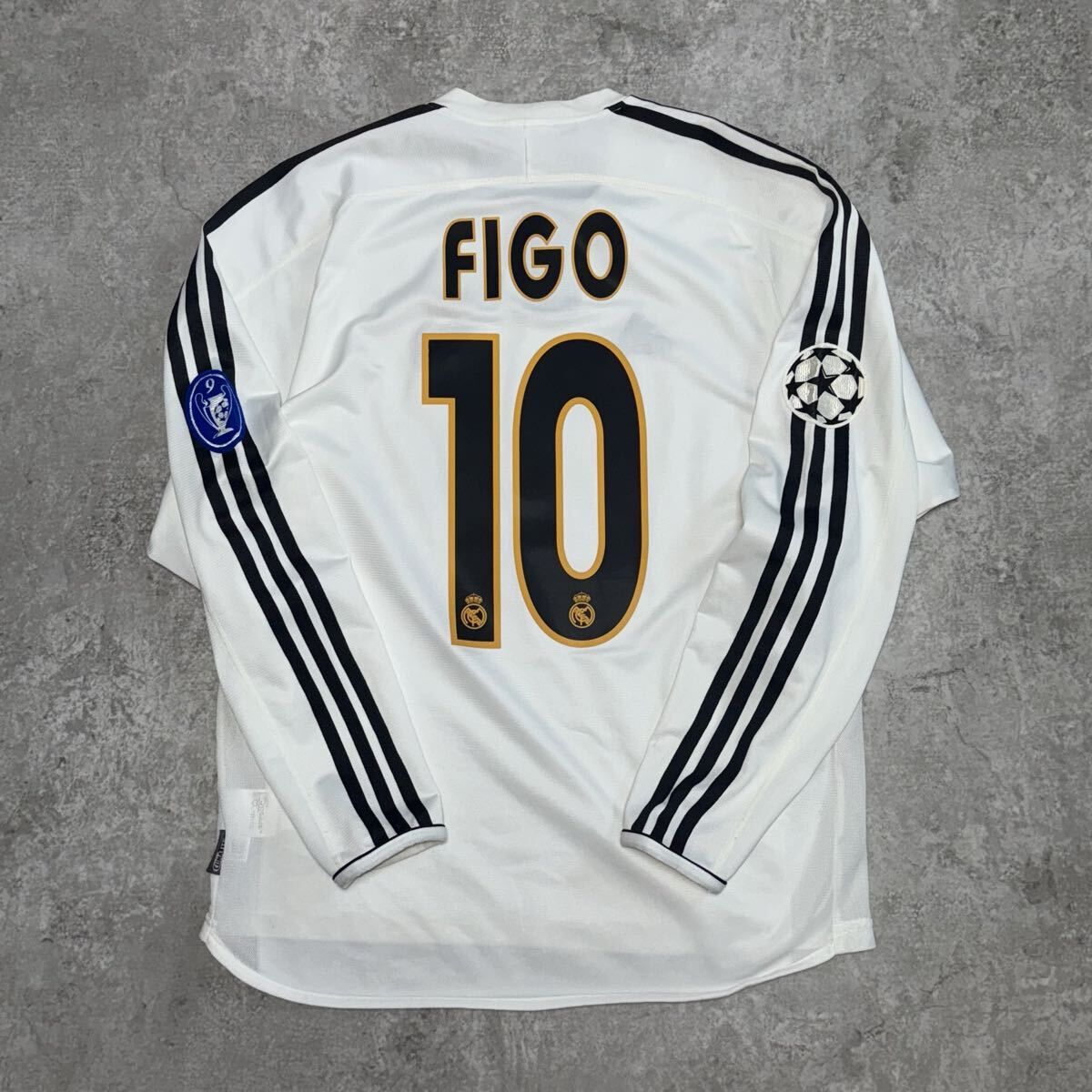 レアルマドリード 03/04 #10 フィーゴ 長袖 ユニフォーム CL_画像1