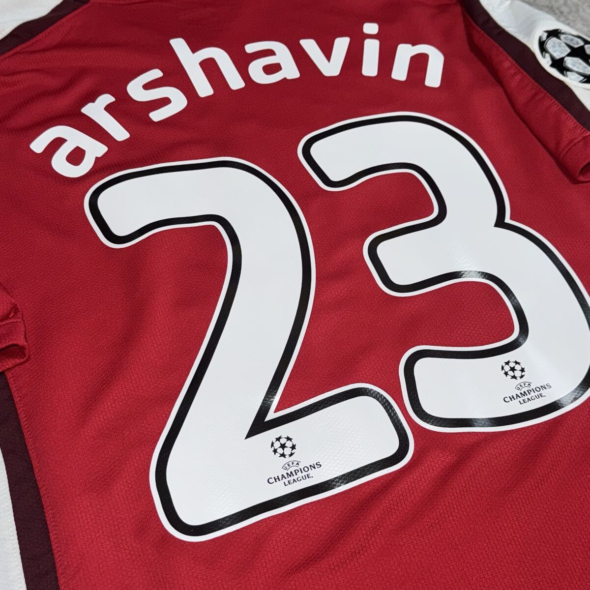 アーセナル 08/10 #23 アルシャビン ユニフォーム CL_画像5