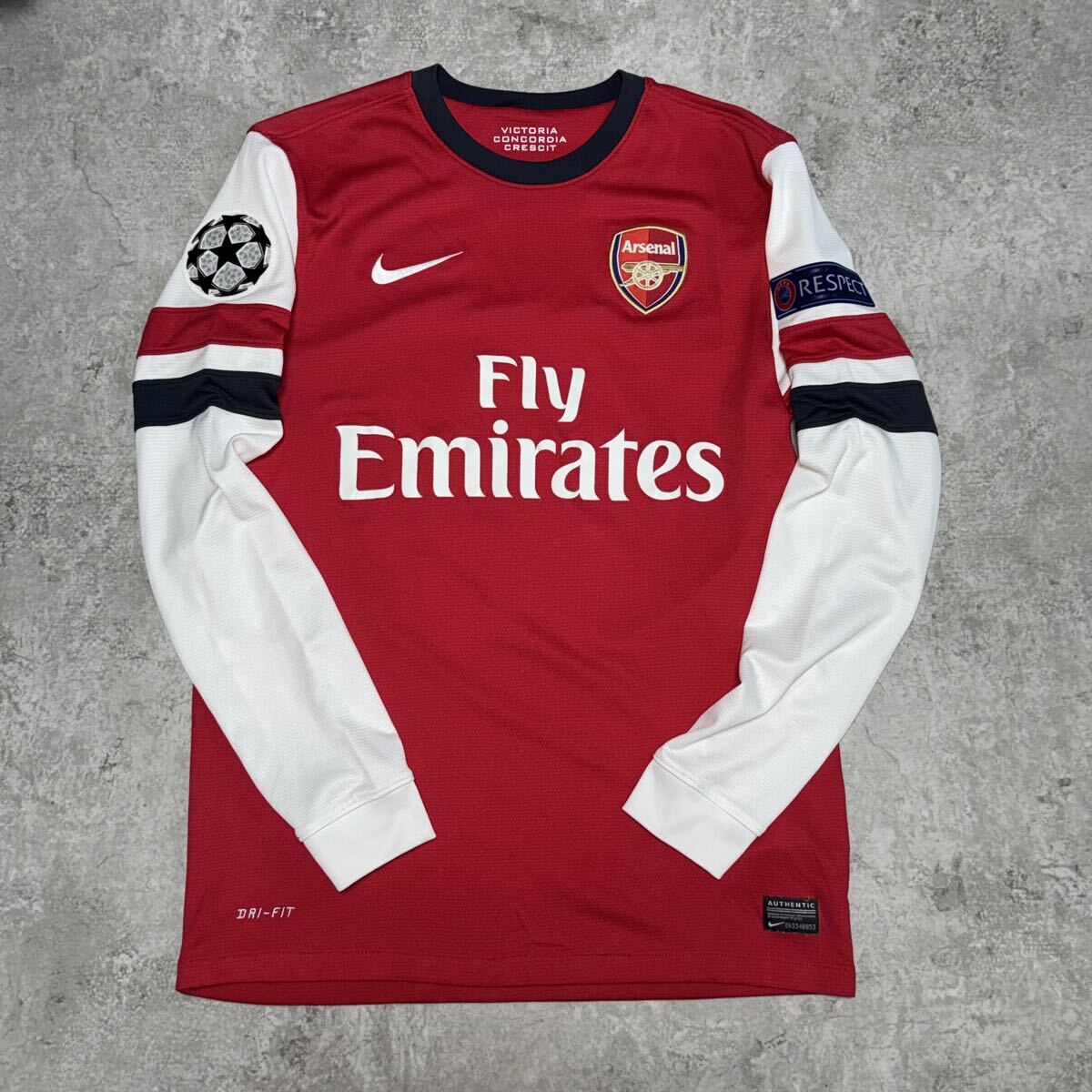 アーセナル 12/13 #10 ウィルシャー 長袖 ユニフォーム CL_画像2