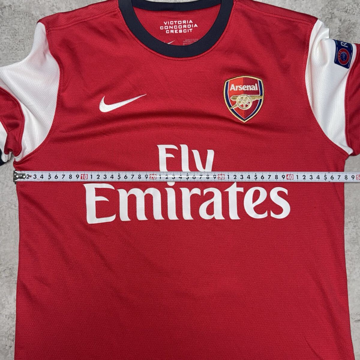 アーセナル 12/13 #10 ウィルシャー 長袖 ユニフォーム CL_画像10