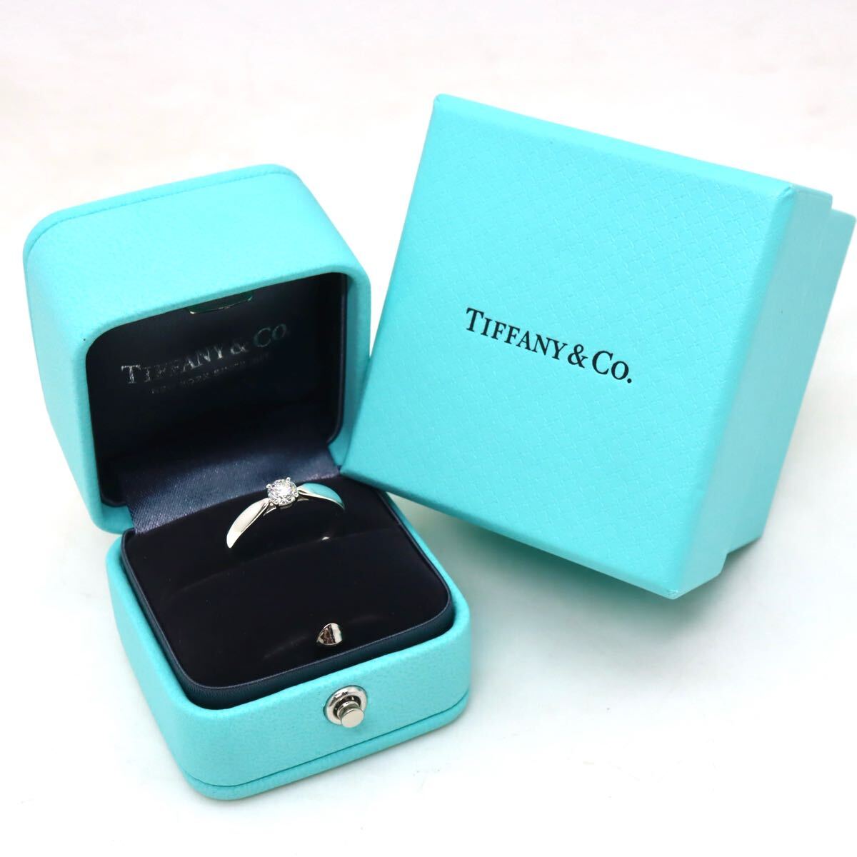 Pt950!!0.30ct!!【TIFFANNY&Co.(ティファニー)】◆天然ダイヤモンドリング◆O 約3.5g 約11号 #11 diamond 指輪 ring EE2/EE7 W101