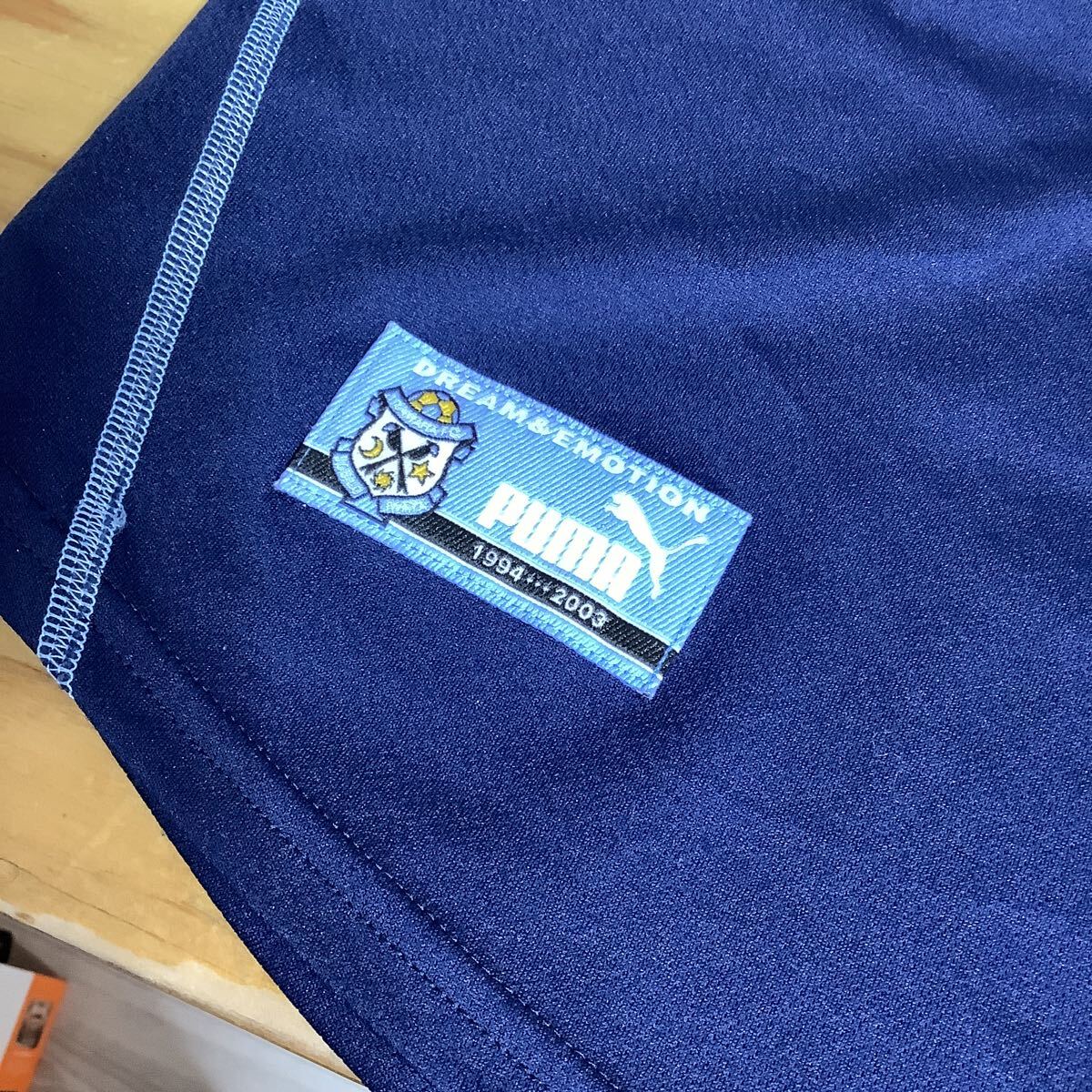 う1757 ジュビロ磐田 2013 10周年記念 サードユニフォーム O PUMA プーマ ネイビー ロゴ刺繍 日本制 オールド ネスレ YAMAHA