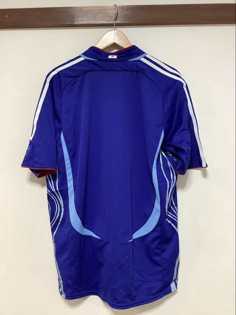 う1764 サッカー日本代表 adidas 2006-2007 ユニフォーム O ホーム 刃文 ロゴ刺繍 無地 サッカーシャツ 応援ユニフォーム