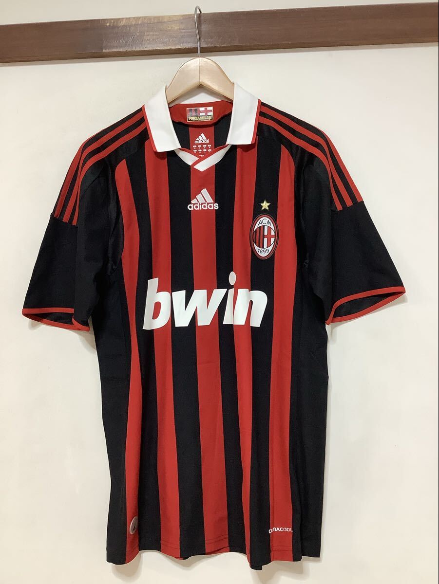 う1790 ACミラン 2009-2010 #9 フィリッポ インザーギ レプリカユニフォーム O ホーム adidas アディダス オールド bwin ロゴ刺繍