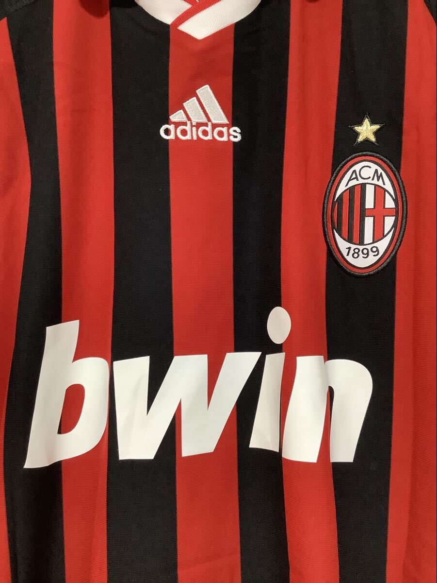 う1790 ACミラン 2009-2010 #9 フィリッポ インザーギ レプリカユニフォーム O ホーム adidas アディダス オールド bwin ロゴ刺繍