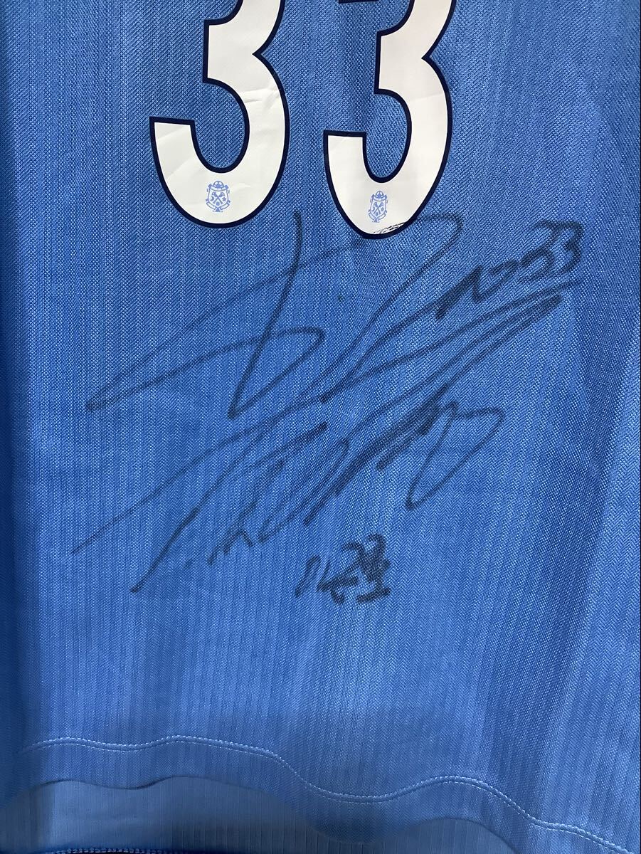 う1793 ジュビロ磐田 2009 #33 イ グノ選手 オーセンティックユニフォーム PUMA プーマ S ホーム YAMAHA エンブレム刺繍 日本制 サイン入り