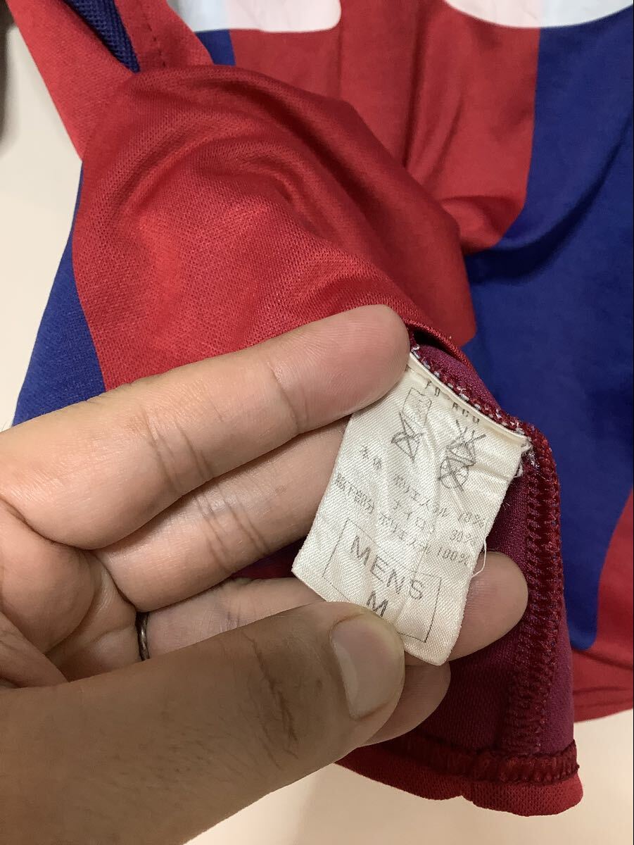 う1798 FC バルセロナ 2000-2001 レプリカユニフォーム NIKE ナイキ M ホーム UK制 エンブレム刺繍 ロゴ刺繍 ビンテージ