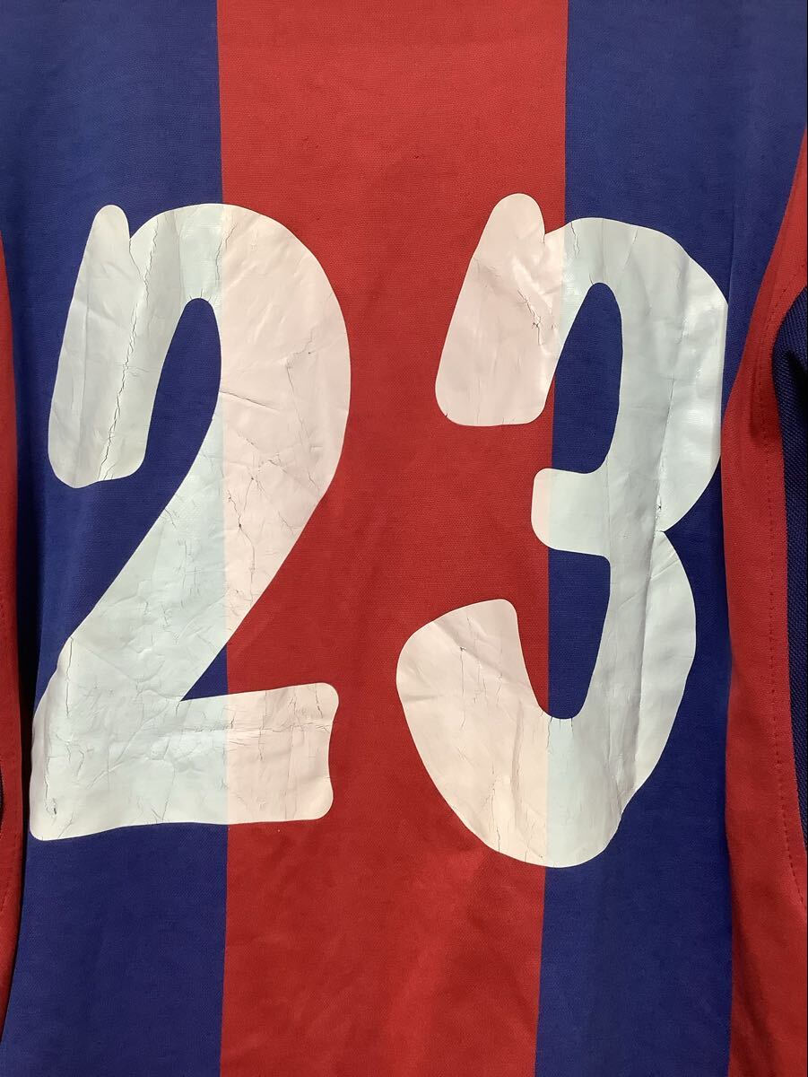 う1798 FC バルセロナ 2000-2001 レプリカユニフォーム NIKE ナイキ M ホーム UK制 エンブレム刺繍 ロゴ刺繍 ビンテージ