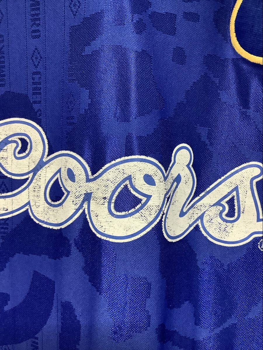 え1707 チェルシーFC CHELSEA FC 1995-1997 ビンテージユニフォーム ホーム UMBRO アンブロ ロゴ刺繍 L サッカーシャツ 