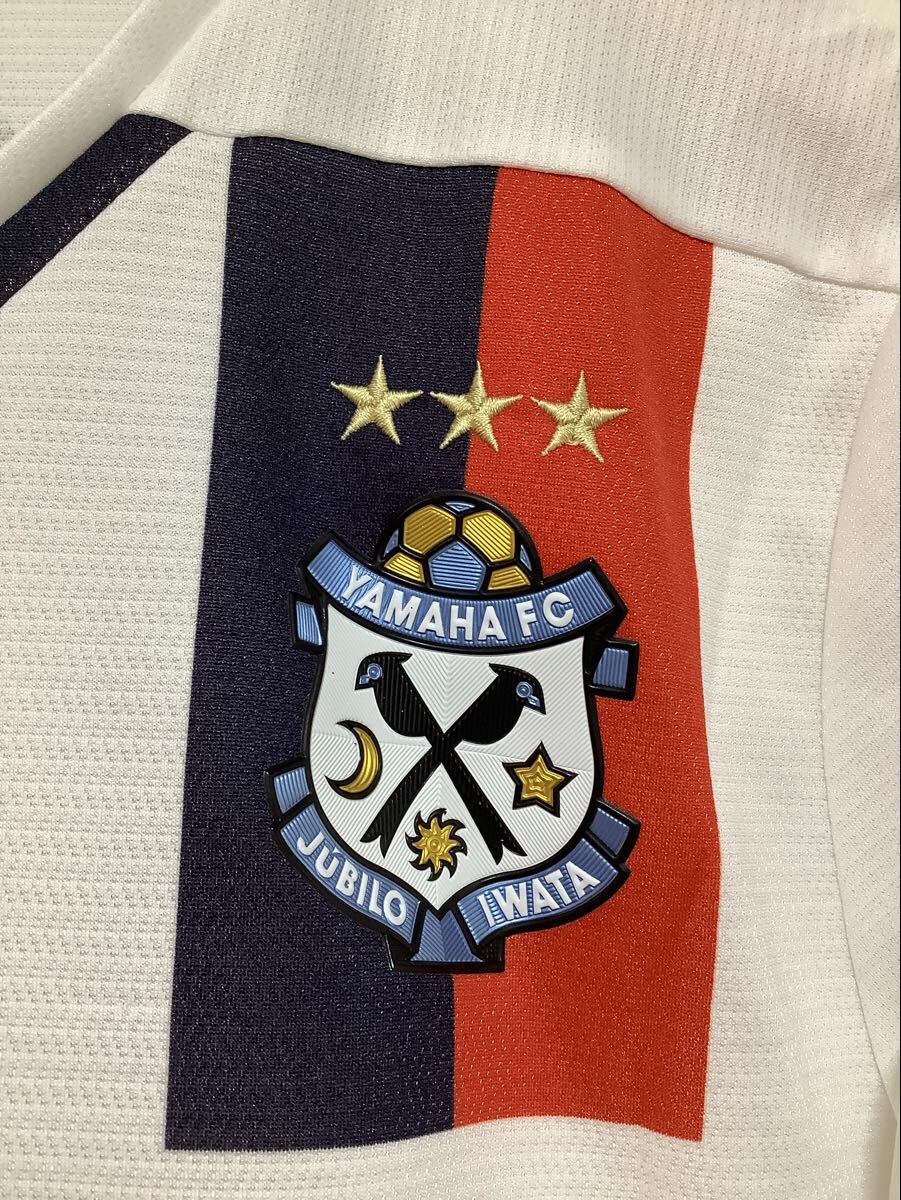 え1744 ジュビロ磐田 PUMA #18 前田 遼一選手 2014 アウェイ オーセンティックユニフォーム L ホワイト エンブレムプレート 日本制