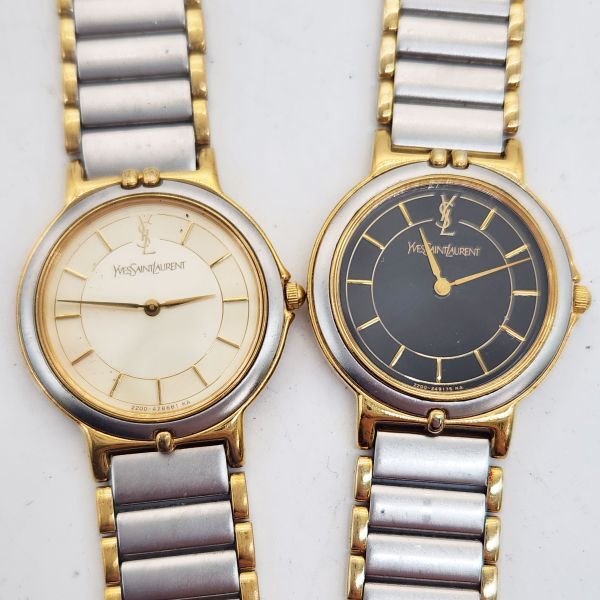 YVES SAINT LAURENT イブサンローラン腕時計 CITIZEN シチズン レディース ウォッチ クォーツ quartz 金 ゴールド コンビカラー 25-161