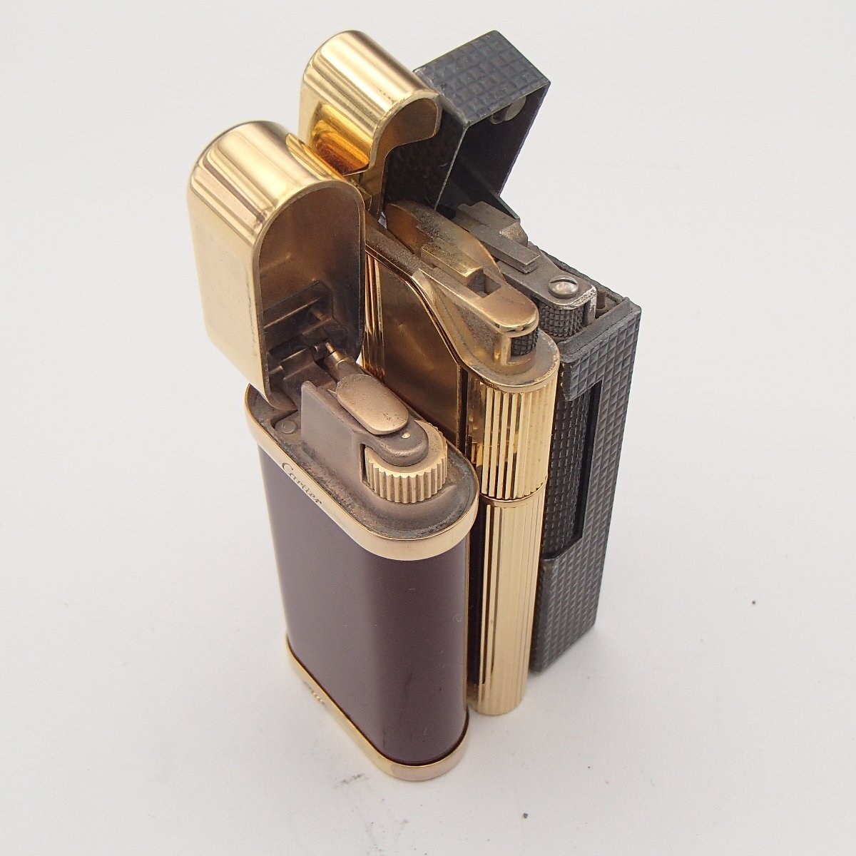 ★ブランドライター まとめ 3點 /カルティエ　ダンヒル　ジバンシー/ ガスライター 喫煙具 著火未確認(rèn)★MM