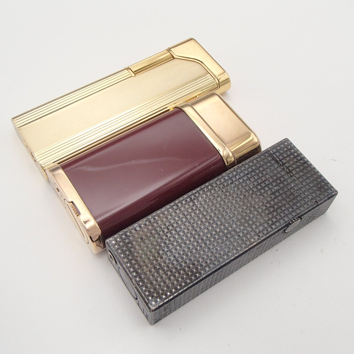★ブランドライター まとめ 3點 /カルティエ　ダンヒル　ジバンシー/ ガスライター 喫煙具 著火未確認(rèn)★MM