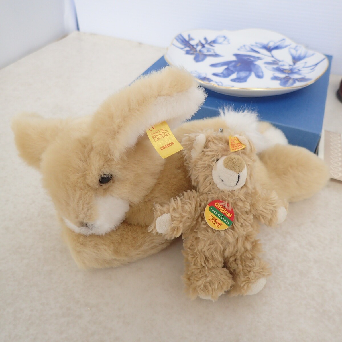 Steiff シュタイフ テディベア/プレート/ビスクドール/キーホルダー/ぬいぐるみ/羽子板 等 まとめてセット【IN