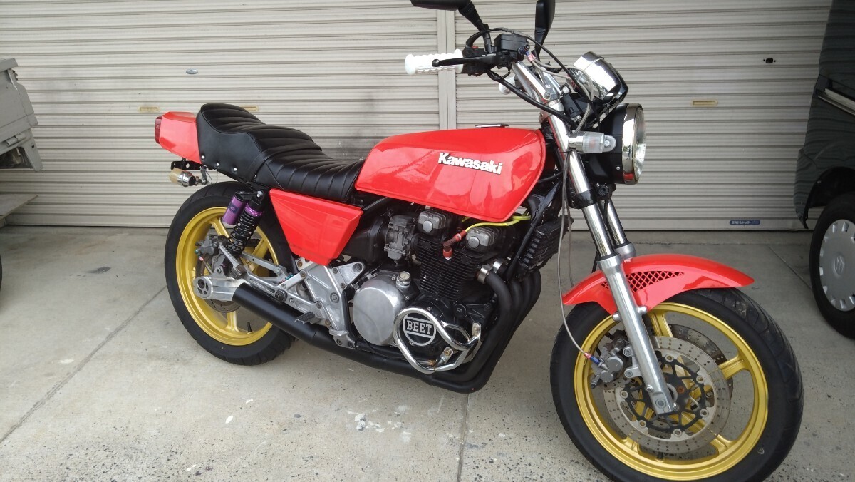 車検付ゼファー400人気Z400FX仕様カスタム多數(shù)実働大人カスタムゼファーΧ早いもの勝ち全國陸送手配可能売切??