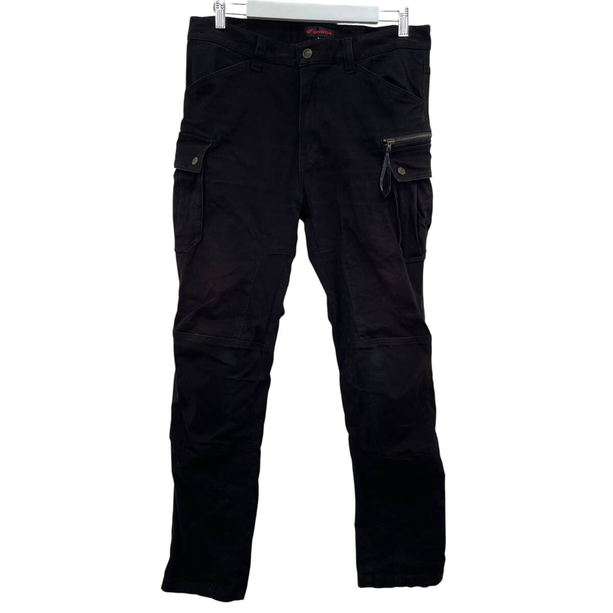 【即決】 HONDA ホンダ OSYEX-12D コットンカーゴパンツ ライディングパンツ Lサイズ ブラック系 黒系 22096-80_画像1