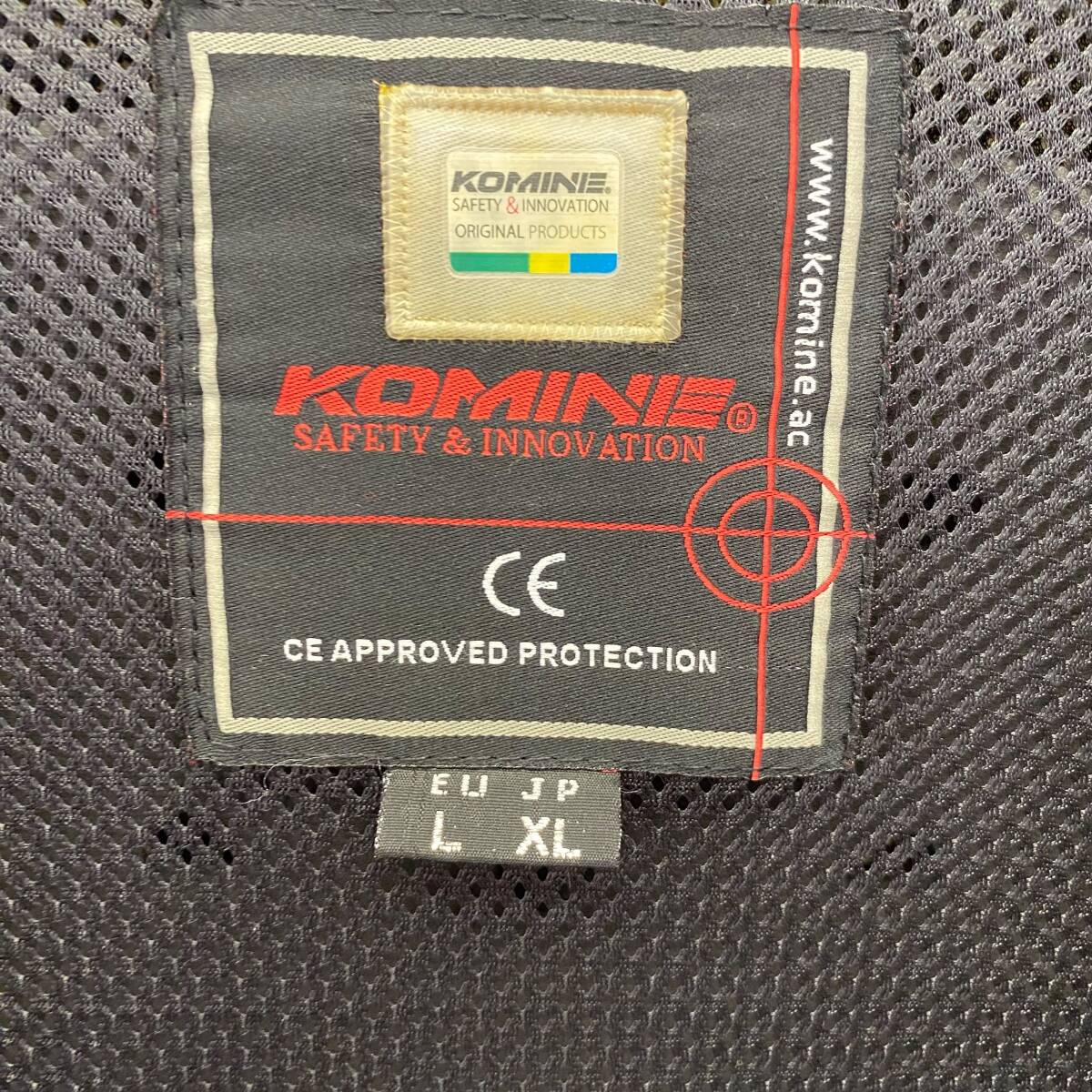 【即決】 KOMINE コミネ JK-604 プロテクトKVパーカー XLサイズ カーキ系 22420-100_画像4