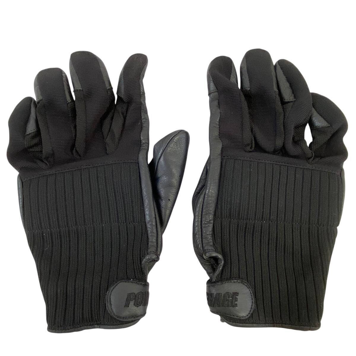 【即決】 POWERAGE　パワーエイジ リブメッシュグローブ PG-24151 黒系 ブラック系 XLサイズ 22142-60_画像1