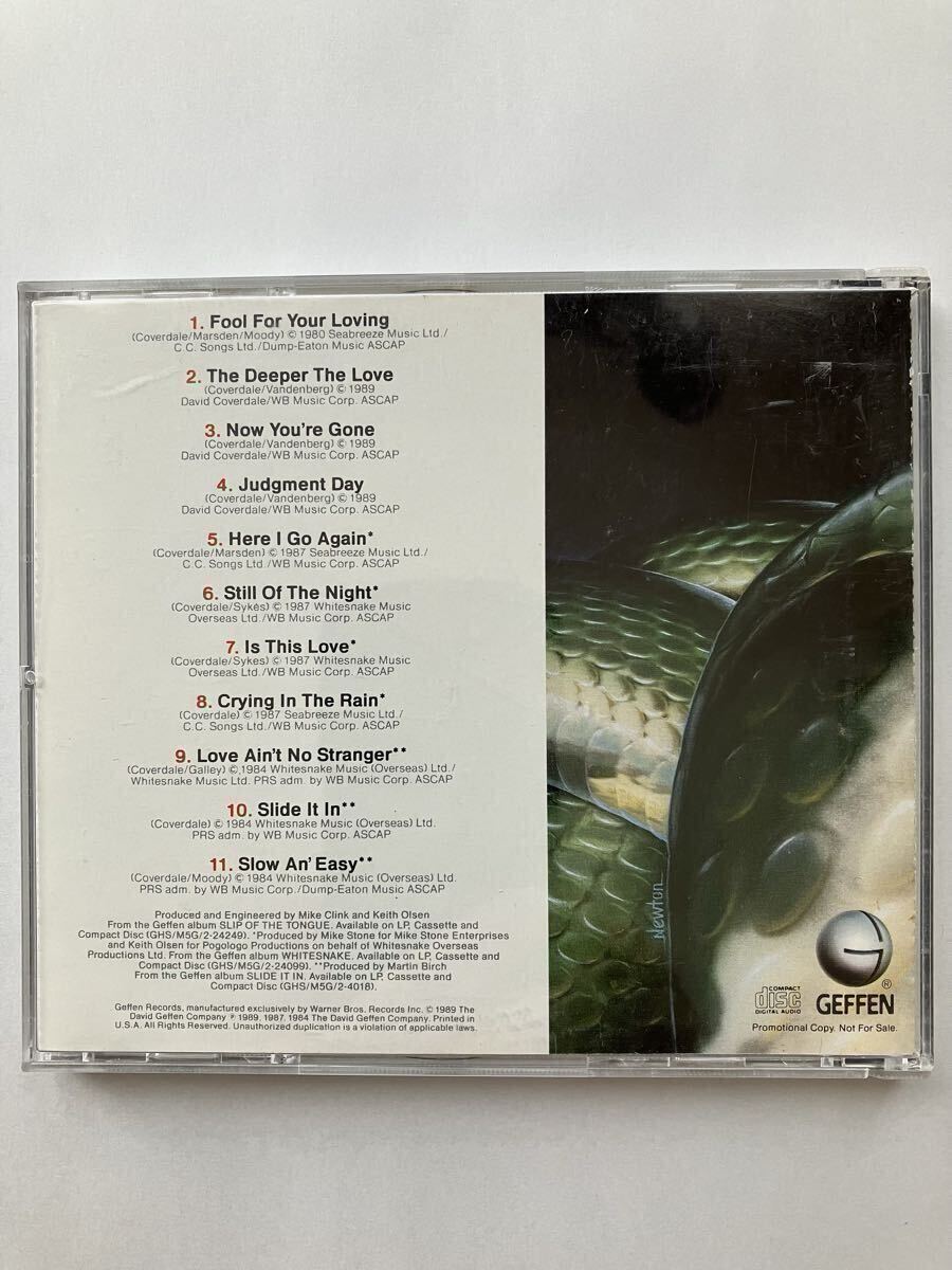 ホワイトスネーク　WHITE SNAKE　プロモーション　CD　非売品　中古_画像2