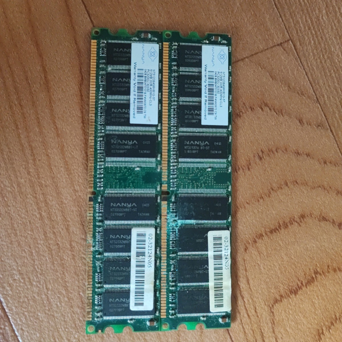 512MB DDR400MHZ CL3 2枚_画像2