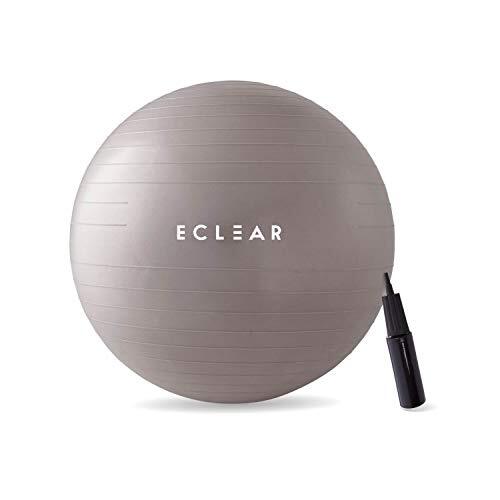 バランスボール単品 エレコム バランスボール 65cm フィットネス 空気入れ付き グレー HCF-BB65GY
