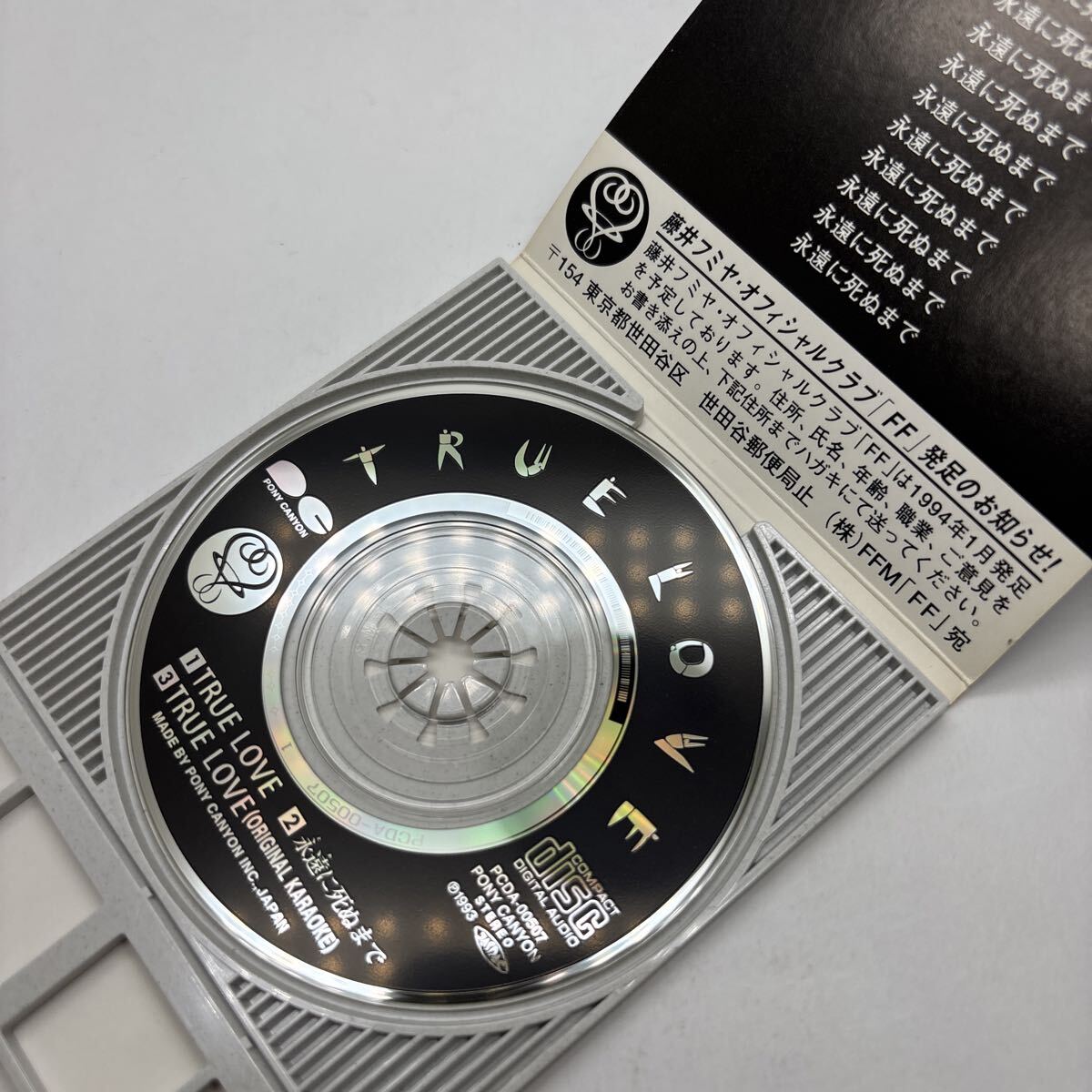 美盤 CD 8㎝ TRUE LOVE/藤井フミヤ_画像5