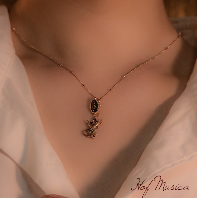 ホーフムジカ パルナートポック 送料無料 バイオリン・ブラン Violin Brun ネックレス アクセサリー ペンダント 楽器 バイオリン_画像5