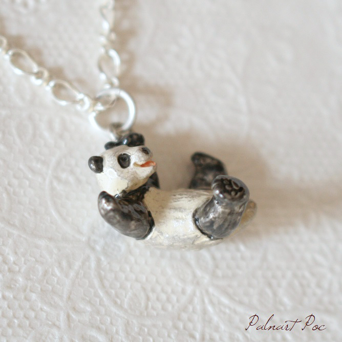 パルナートポック 送料無料 でんぐり返し ネックレス パンダ アクセサリー ペンダント ブラフシューペリア 雑貨 小物_画像2