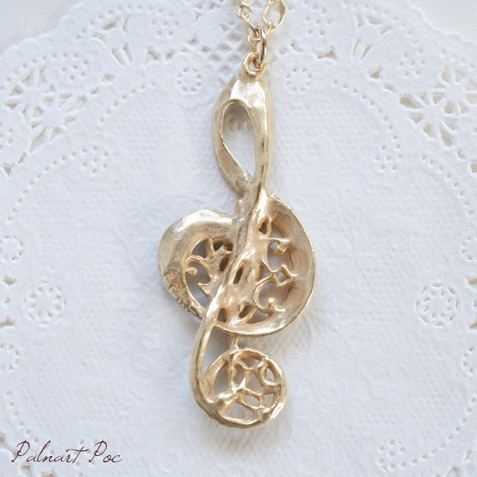 アストロラーベ ネックレス ネックレス ペンダント アクセサリー パルナートポック 送料無料 ト音記号 音符 楽譜 吹奏楽_画像6