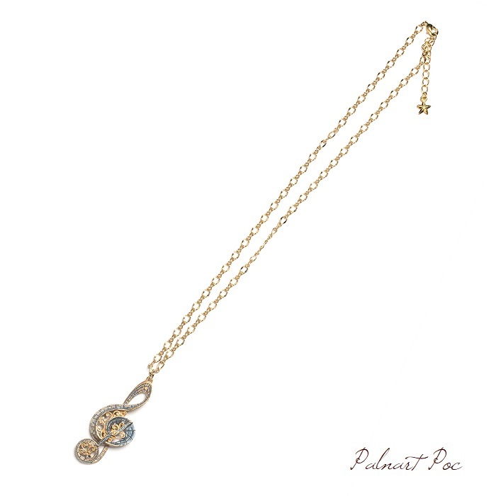 アストロラーベ ネックレス ネックレス ペンダント アクセサリー パルナートポック 送料無料 ト音記号 音符 楽譜 吹奏楽_画像5