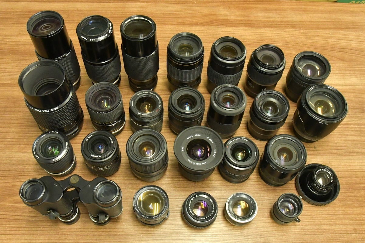 [同梱不可] 【26點(diǎn)】 Nikon CANON MINOLTA PENTAX FUJINON Tamron SIGMA 他 AF/MFレンズ ジャンク品 部品取り用 まとめ売り ■35342