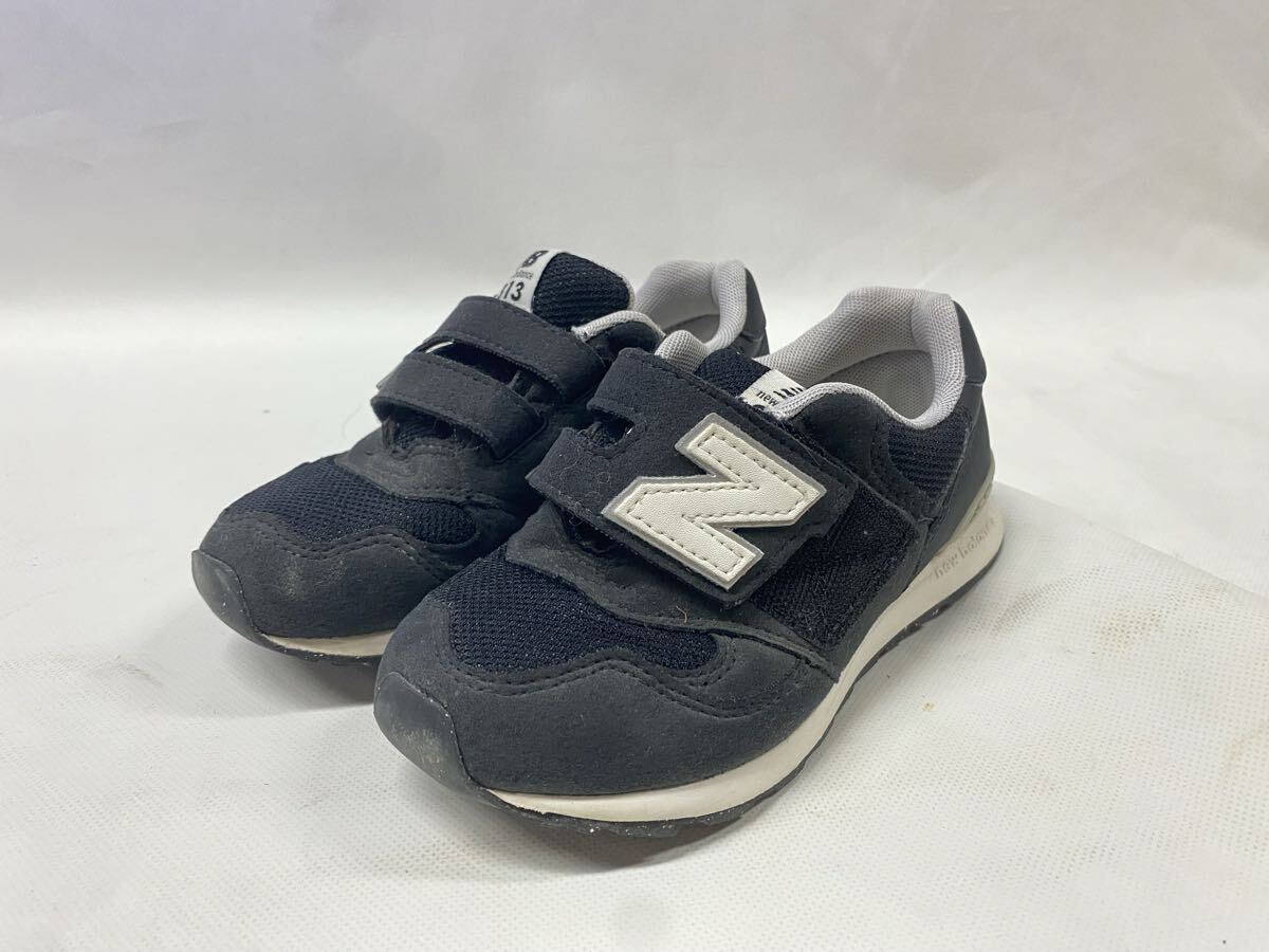 ニューバランス ジュニアサイズ 313 ベルクロ 黒  18.5cm 130825 3_画像1