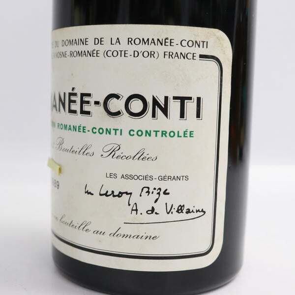 DRC ROMANEE-CONTI（ロマネコンティ）1989 14％未満 750ml F25H310014