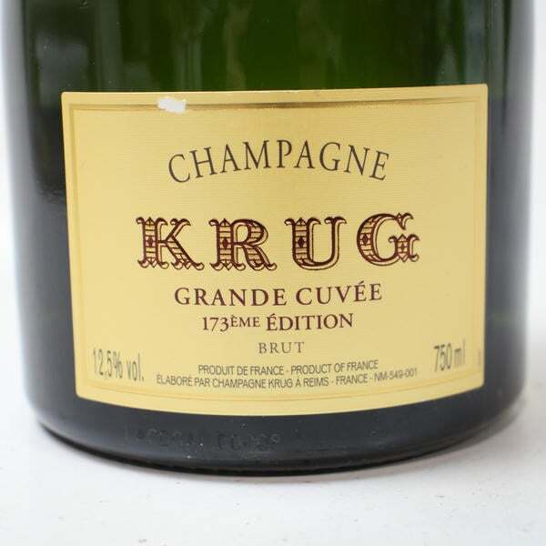 1円~KRUG（クリュッグ）グランキュヴェ ブリュット 12.5％ 750ml ※ラベルキズ G25I190069