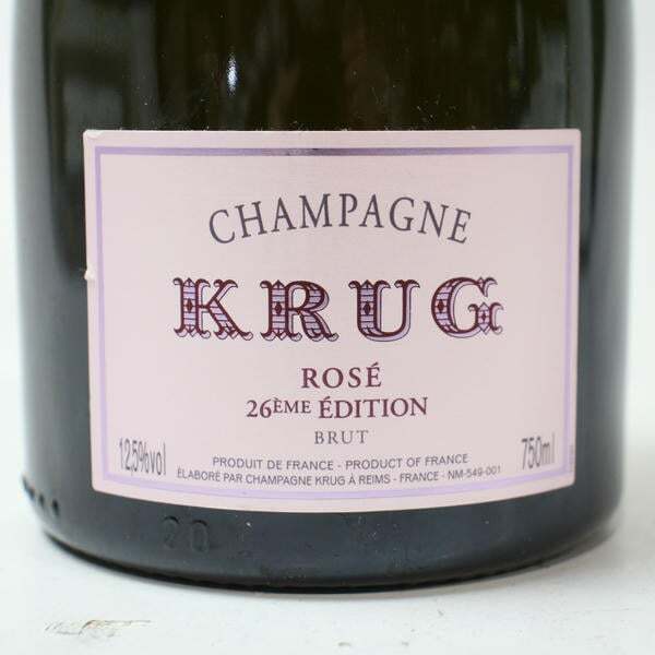 1円~KRUG（クリュッグ）ロゼ 12.5％ 750ml ※ラベルキズ G25I190019
