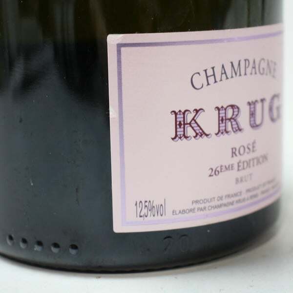 1円~KRUG（クリュッグ）ロゼ 12.5％ 750ml ※ラベルキズ G25I190019