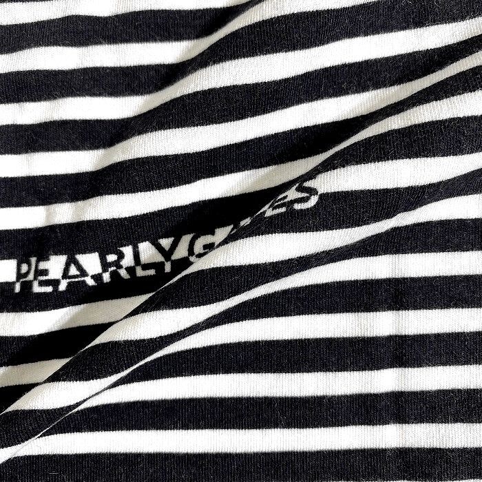 PEARLY GATES パーリーゲイツ 定価1.8万 日本製 起毛ベア天 ボーダー モックネック 長袖シャツ ゴルフウェア 2266105 122 6▲021▼50910w11_画像6