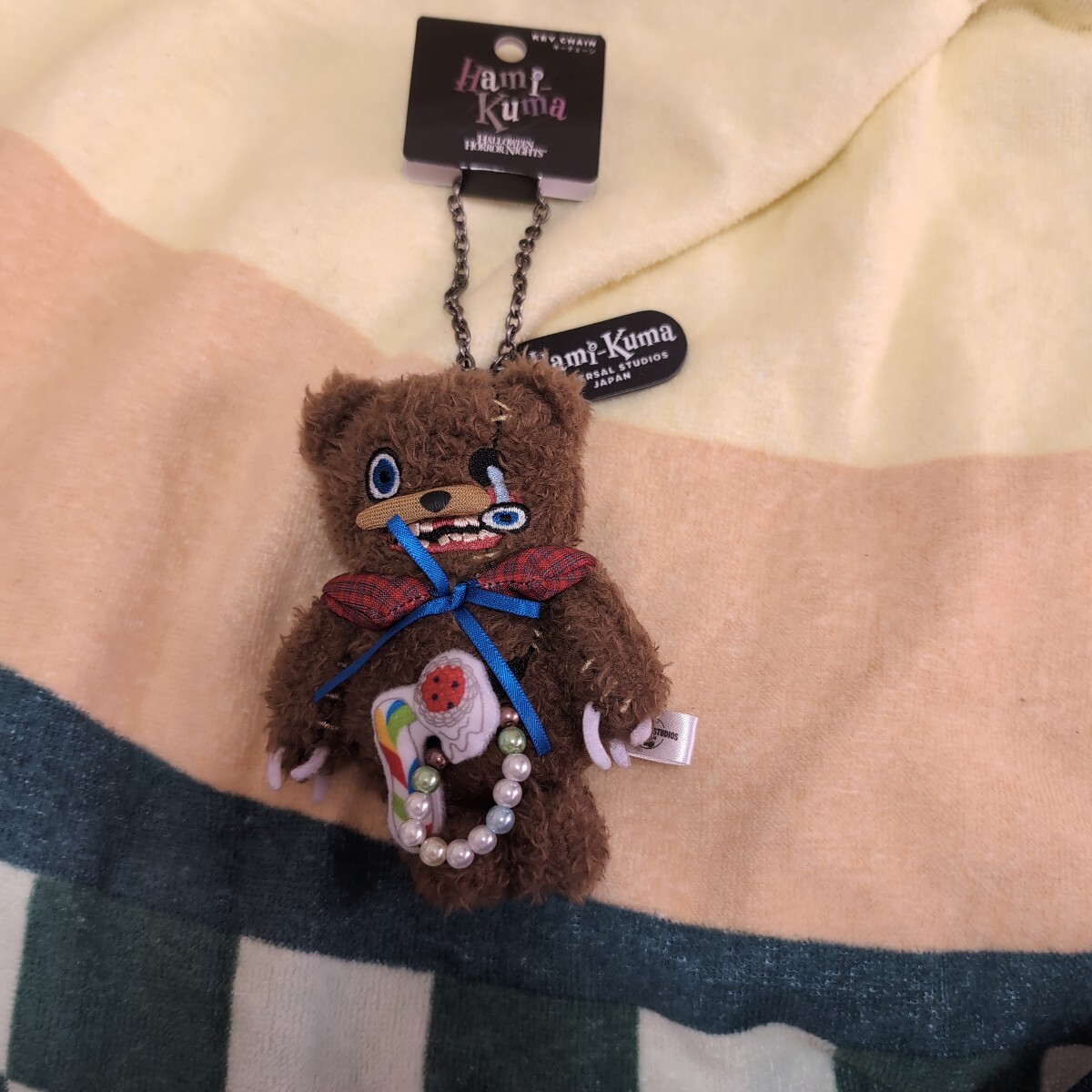 USJ　ハミクマ　キーチェーン　ハロウィン　ユニバ　ユニバーサル?スタジオ?ジャパン　マスコット