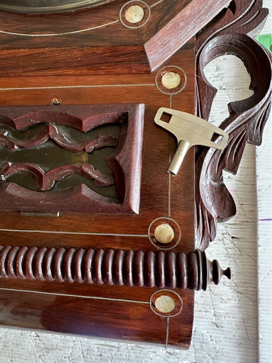 8-110-L 古時計 掛時計 振り子時計 アンティーク