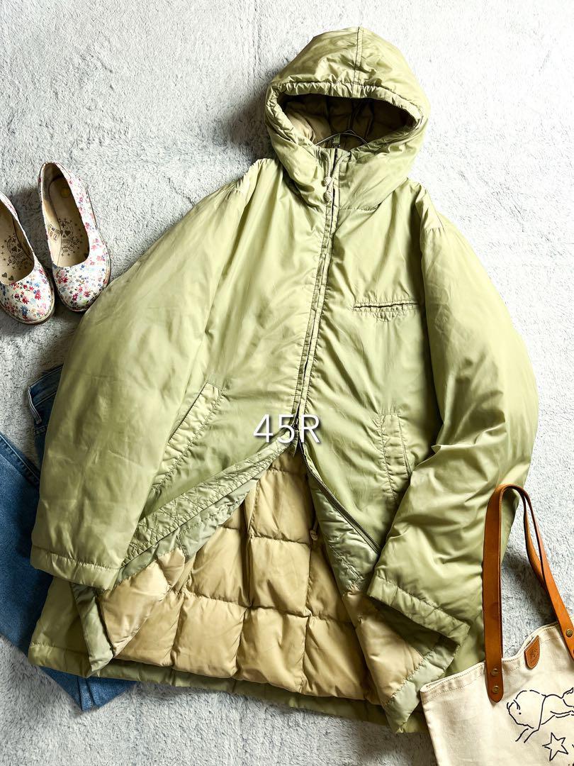 [45R]45rpmf-teto длинный пуховик большой размер оливковый 4