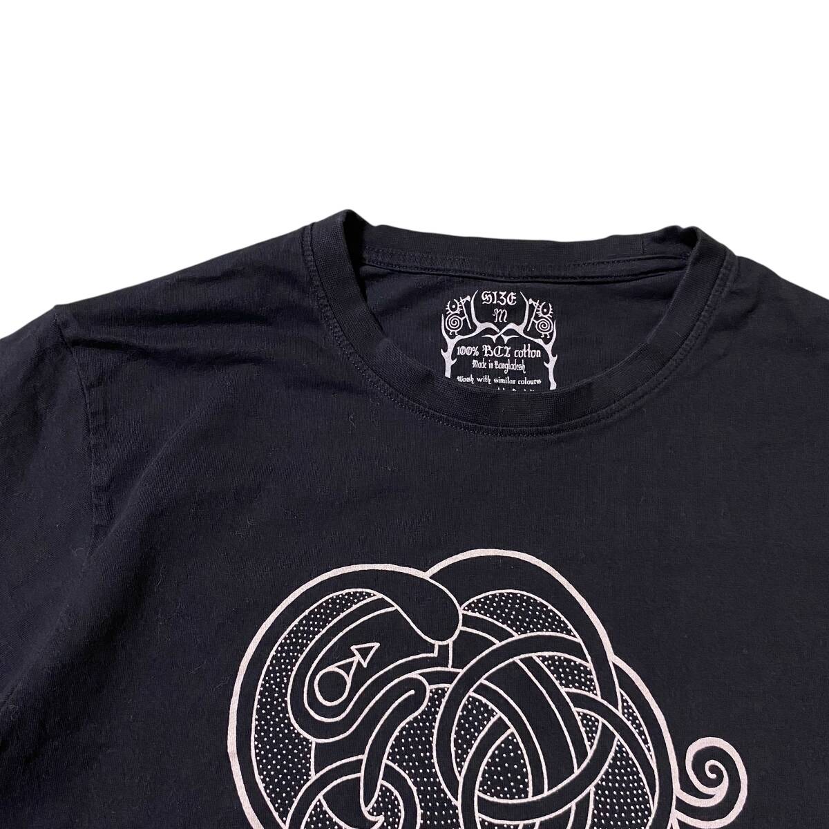 アメリカ古着 Heilung Merch 半袖 Tシャツ バンド バンT US古着 Mサイズ コットン 【I2246】_画像3