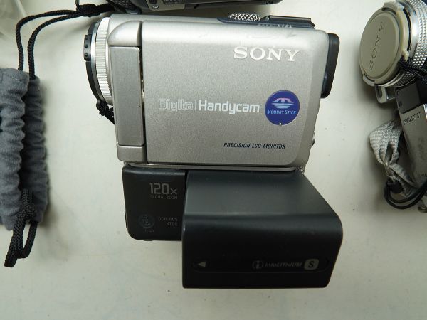 ★SONY/ソニービデオカメラなど★Handycam/CCD-TR555/HDR-HC3/HC3/DCR-PC350/Video8/ 等 計:7點まとめ【ジャンク品】31846