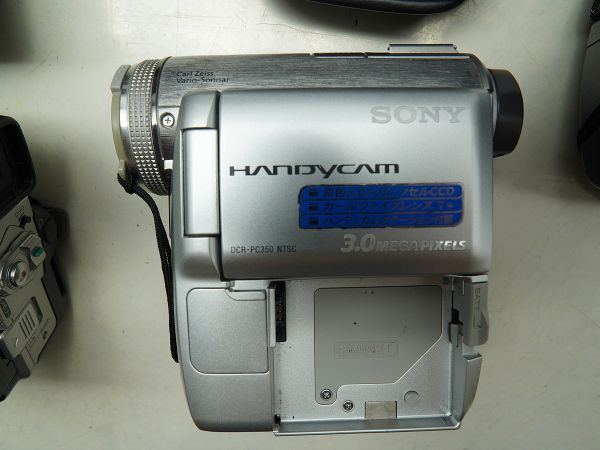 ★SONY/ソニービデオカメラなど★Handycam/CCD-TR555/HDR-HC3/HC3/DCR-PC350/Video8/ 等 計:7點まとめ【ジャンク品】31846