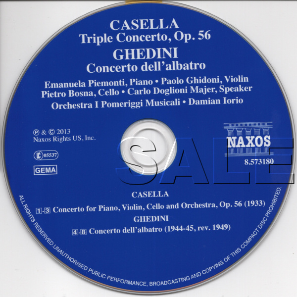 アルフレード・カゼッラ:三重協奏曲/ジョルジョ・フェデリコ・ゲディーニ:アルバトロ協奏曲_画像3