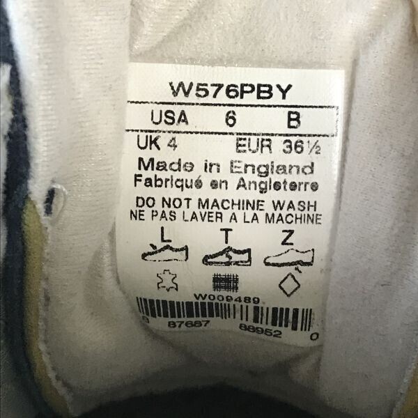  Англия /UK производства ограниченная модель *New Balance W576PBY* кожа спортивные туфли [UK4/22.5/ серый /GRAY]sneakers/Shoes/trainers*bQ-395