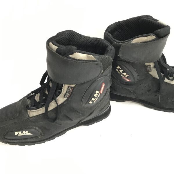 FLM by POLO/ポロ☆プロテクター付/ライディング/ショート丈バイクブーツ【24.0-24.5/黒】オンロード/オフロード/Boots/shoes◇bWB115-3_画像8