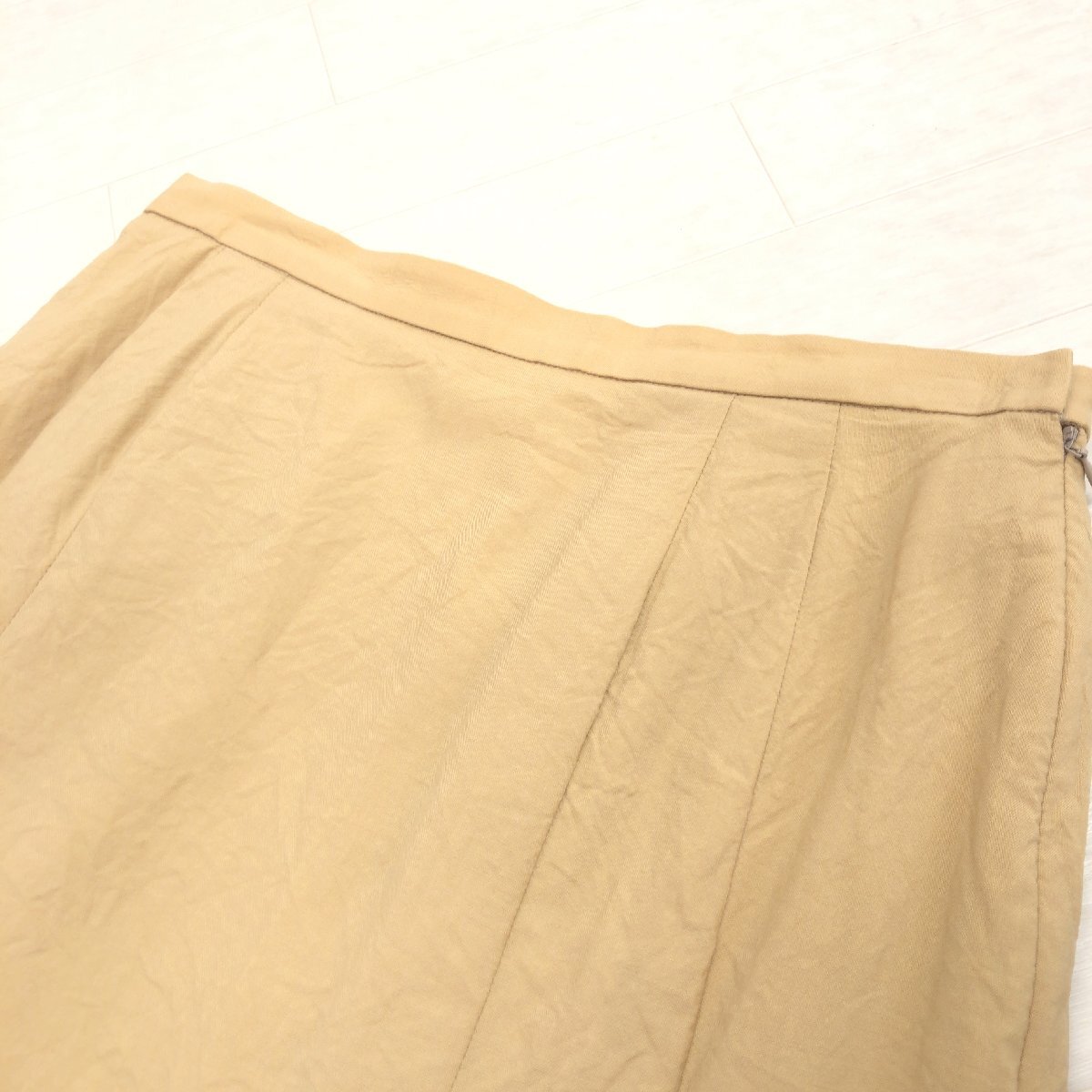 BURBERRY’S バーバリーズ ヴィンテージ ウール100% タック フレアスカート 15BR(2XL相當(dāng)) w74 VINTAGE 3L ゆったり 大きい 古著 レトロ