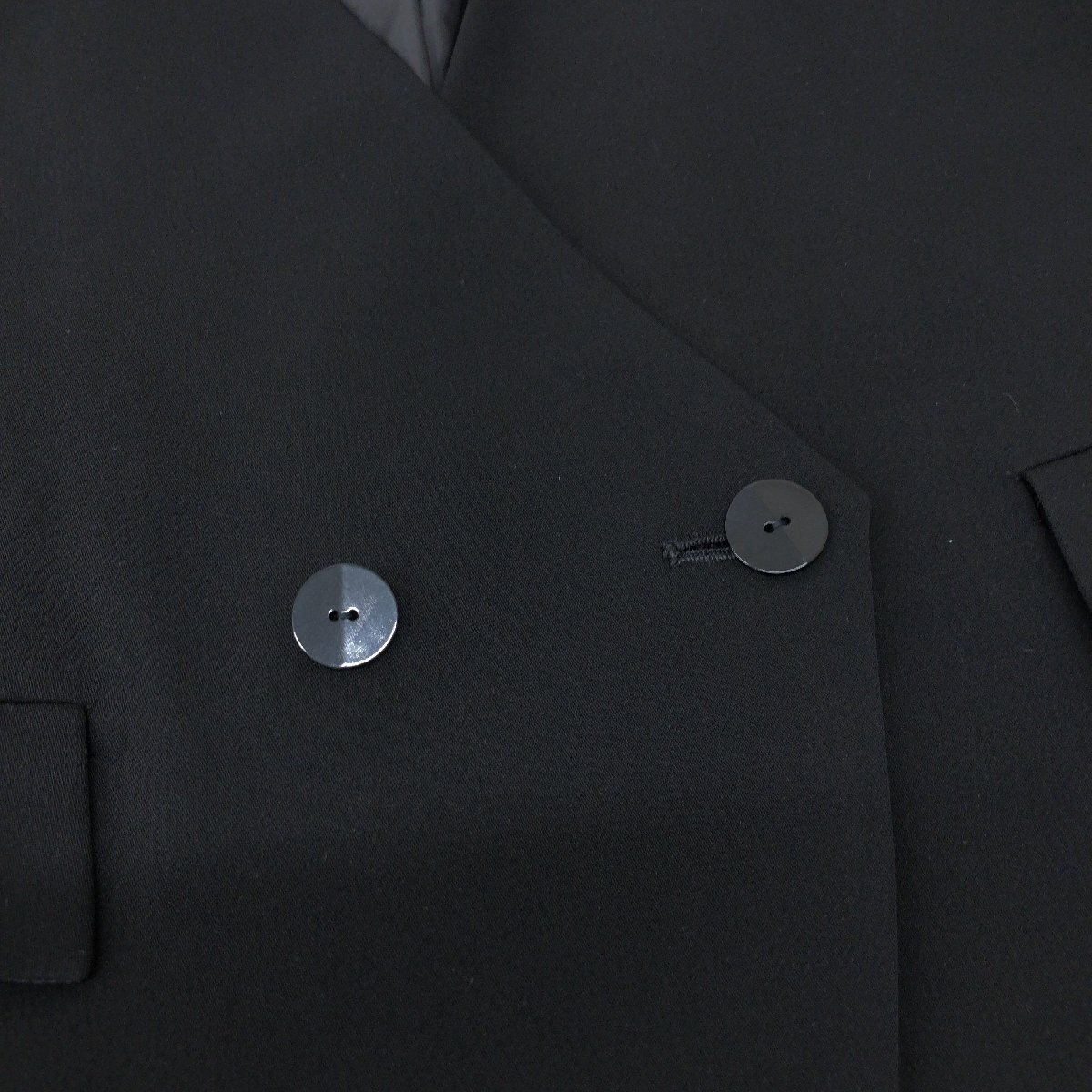 ●SOIR BENIR ソワールベニール 東京ソワール ワンピース アンサンブル フォーマルスーツ 15(2XL) 黒 喪服 禮服 ゆったり 大きい 3L 婦人